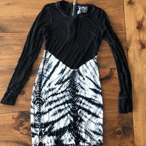 Young Fabulous and broke fitted tie dye mini dress